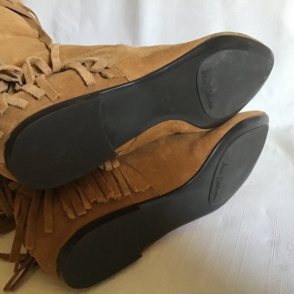 Sam Edelman “Uri” Suede Over-the-Knee Fringe Boots - Picture 6 of 8
